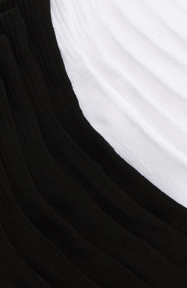 adidas Originals Trefoil 6-Pack Quarter Socks, Alternate, color, White