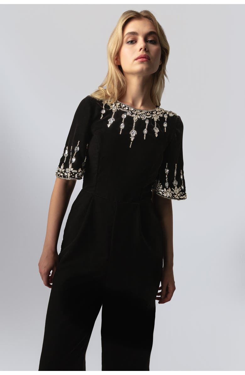 RAISHMA Luna Black Jumpsuit, Alternate, color, Black