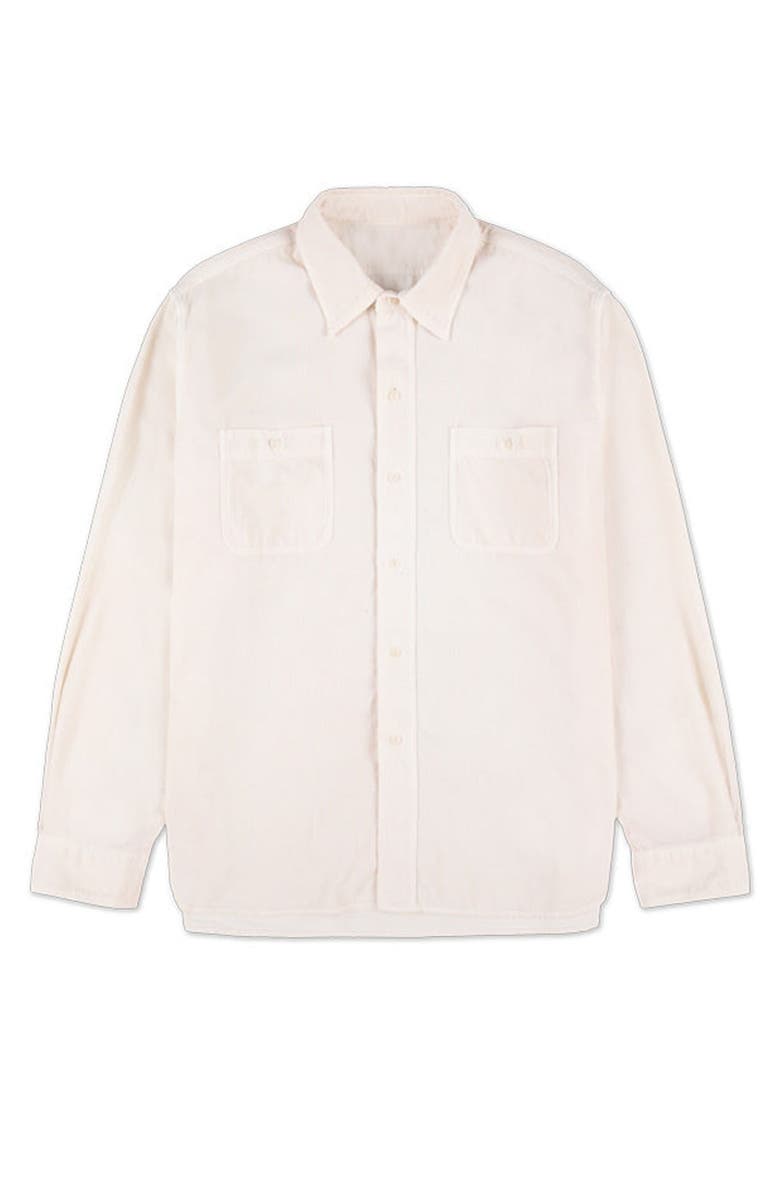 Fortela Work Corduroy Shirt, Main, color, Off White