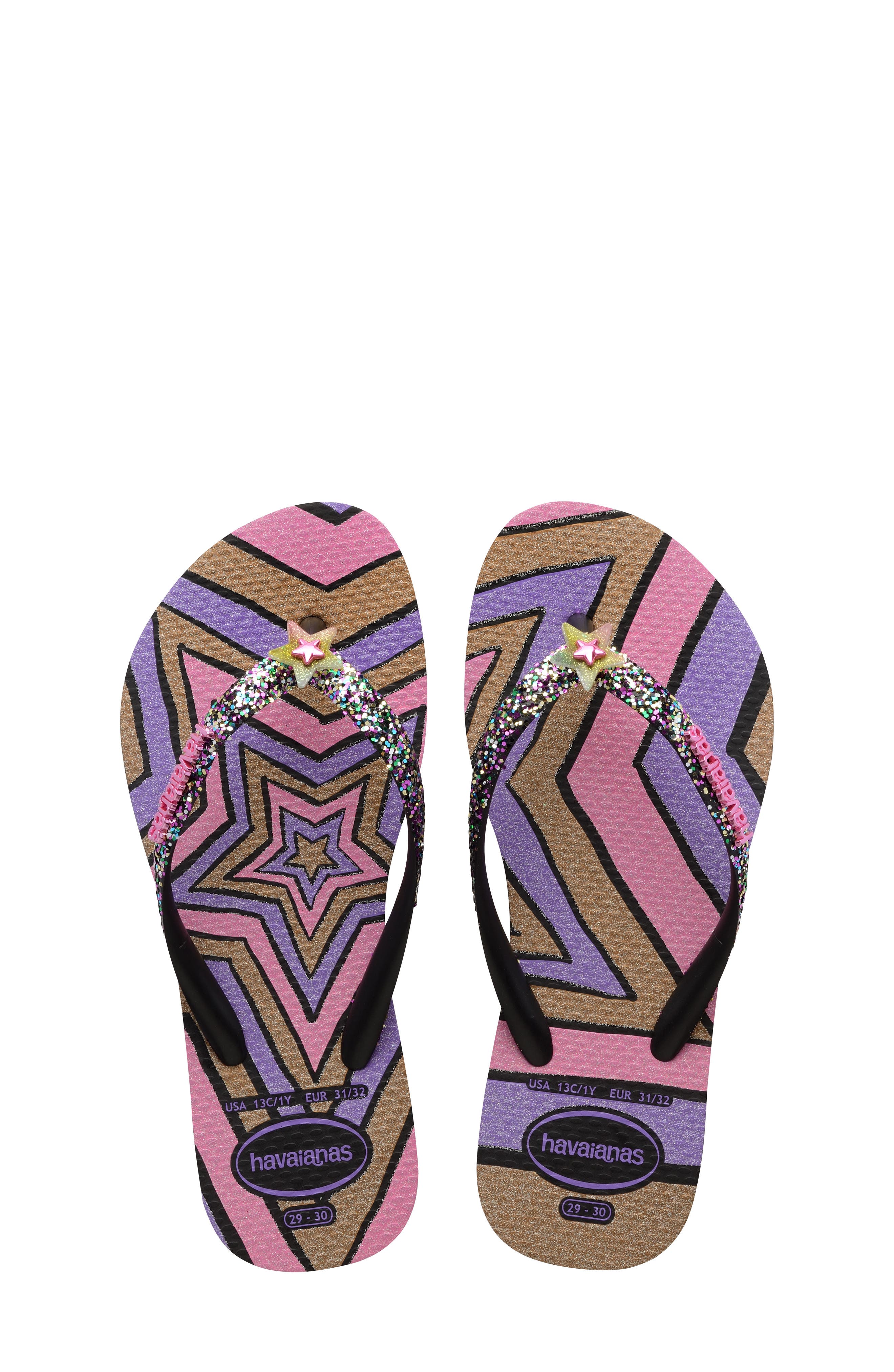 Havaianas Kids' Slim Glitter Sandal, Main, color, 