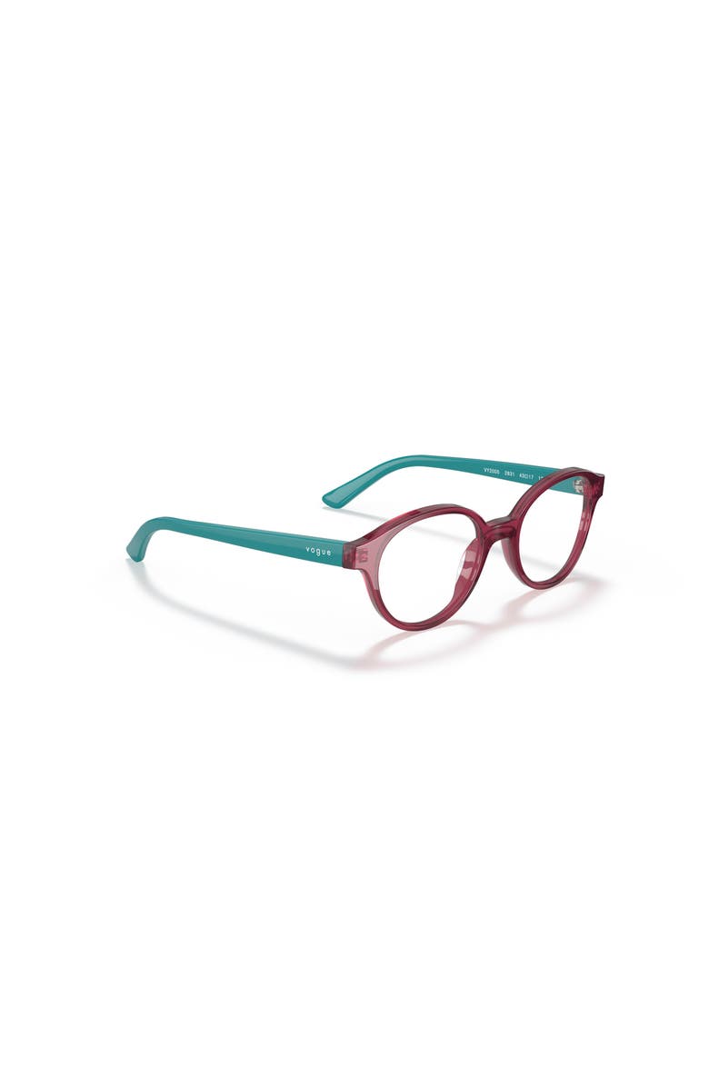 Vogue Eyewear 43mm Oval optical glasses, Alternate, color, Red