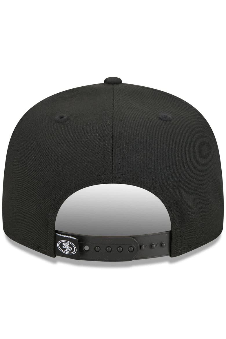 Men's New Era Black San Francisco 49ers Pride 9FIFTY Snapback Hat, Alternate, color, Black