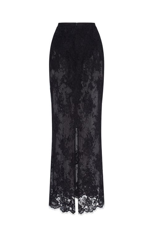 Milla Sensual Semi-sheer Maxi Skirt In Black