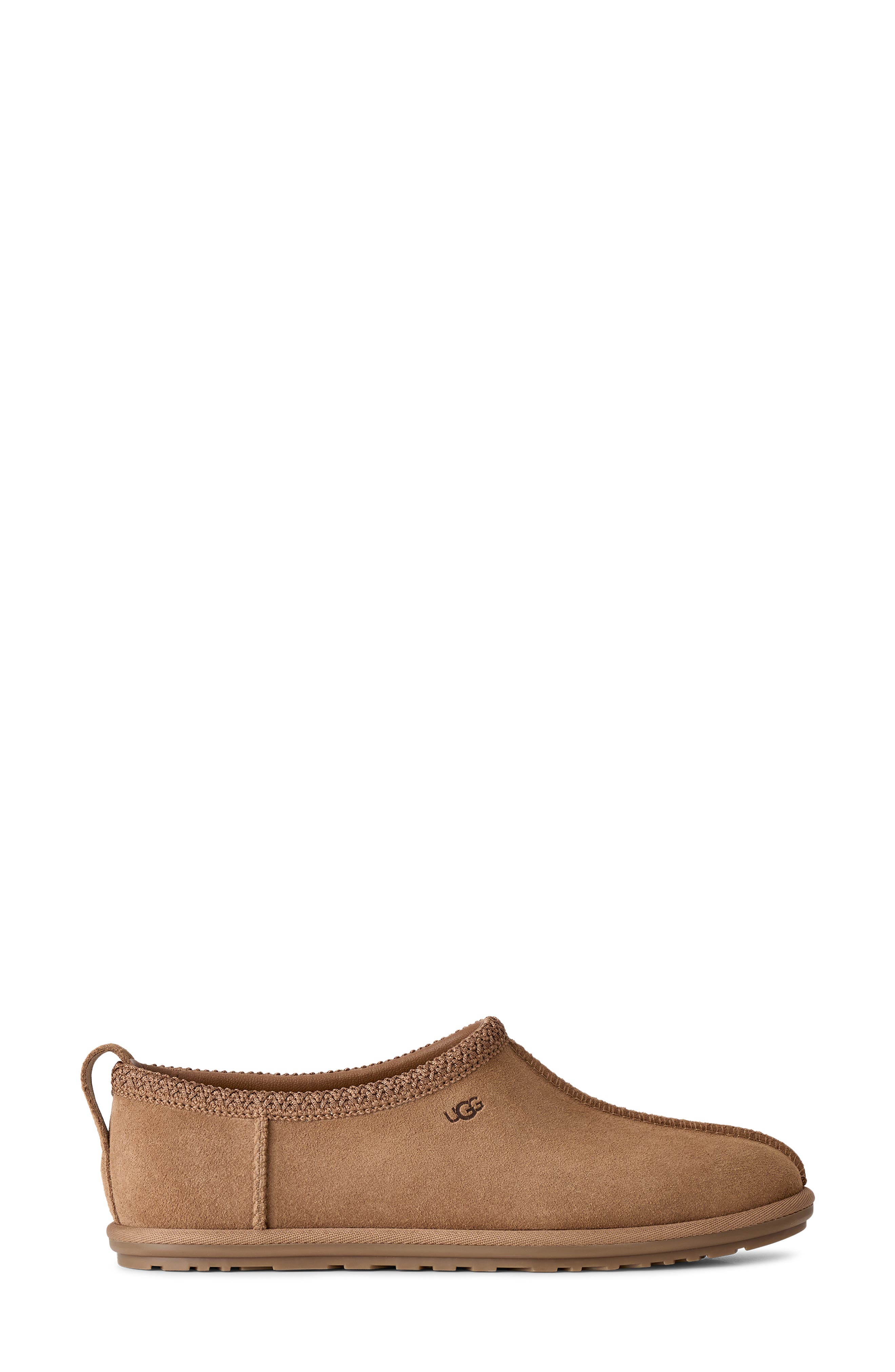 Tasman Deconstructed Genuine Shearling Lined Slipper, Alternate, color, CHESTNUT