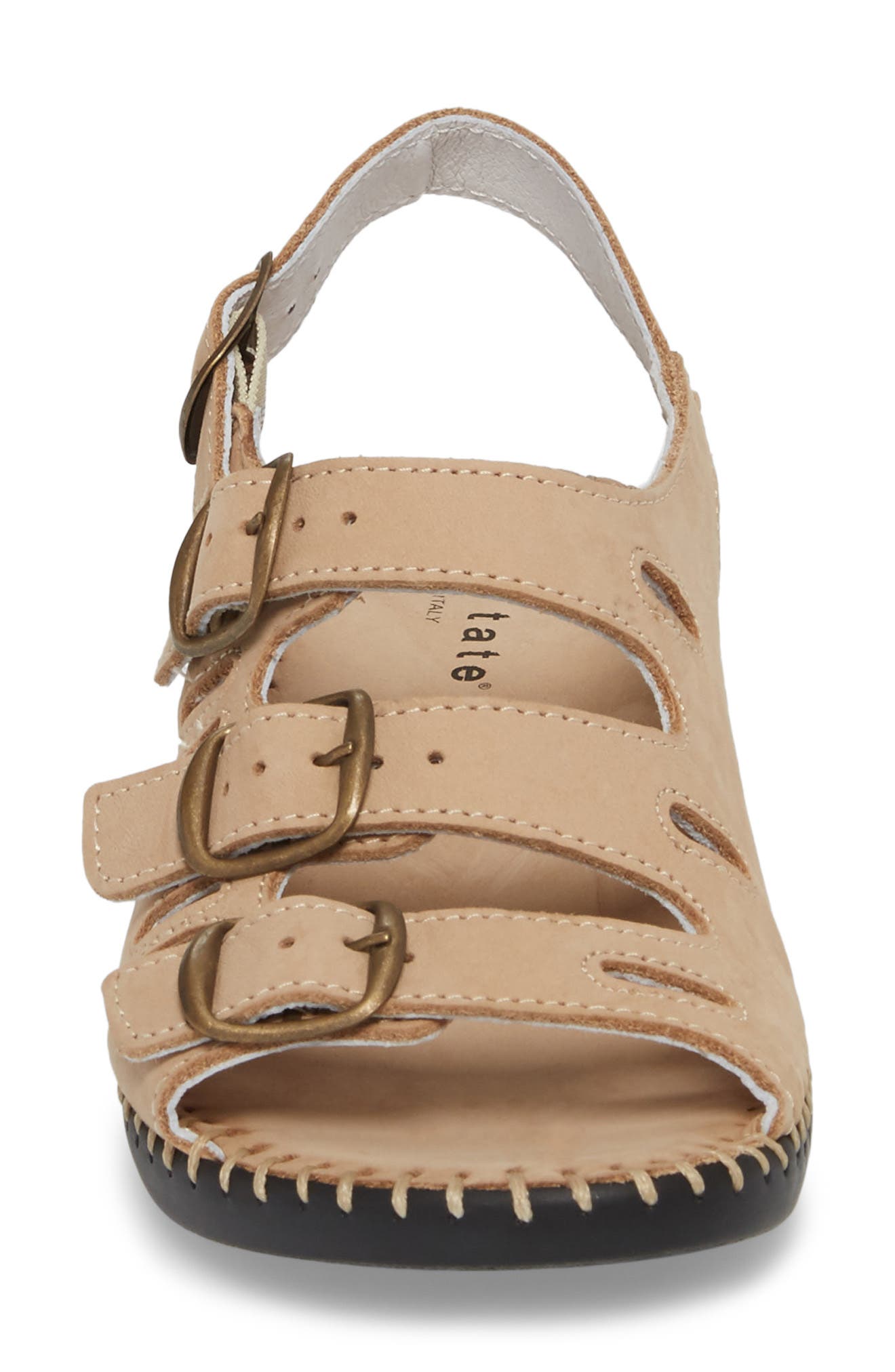 Luna Slingback Wedge Sandal, Alternate, color, CAPPUCCINO NUBUCK