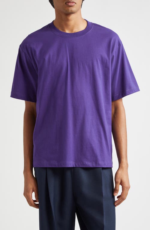 STOCKHOLM SURFBOARD CLUB Back Logo Organic Cotton Graphic T-Shirt in Plum 