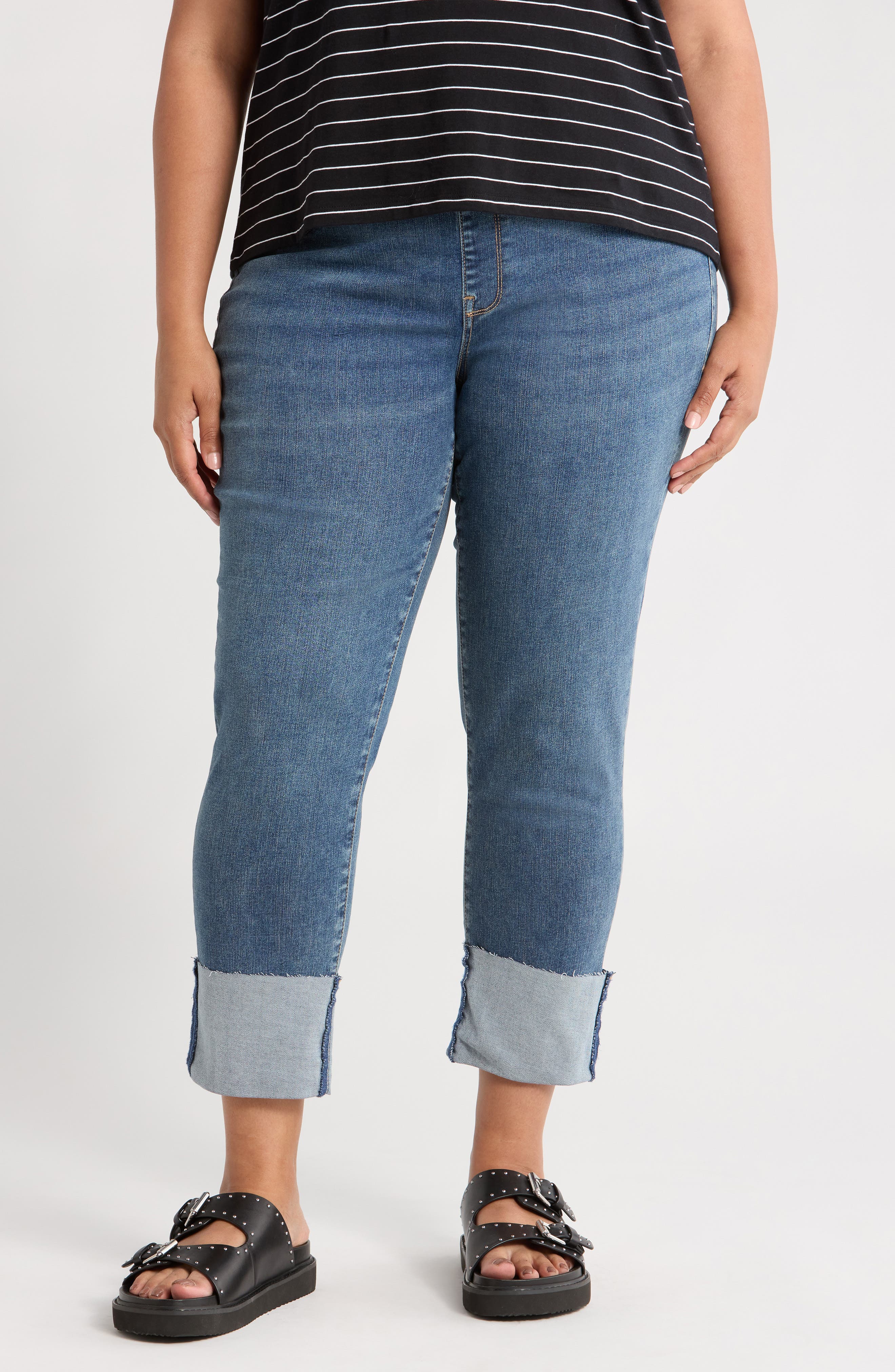 Seven7 Pull-On High Cuff Pants