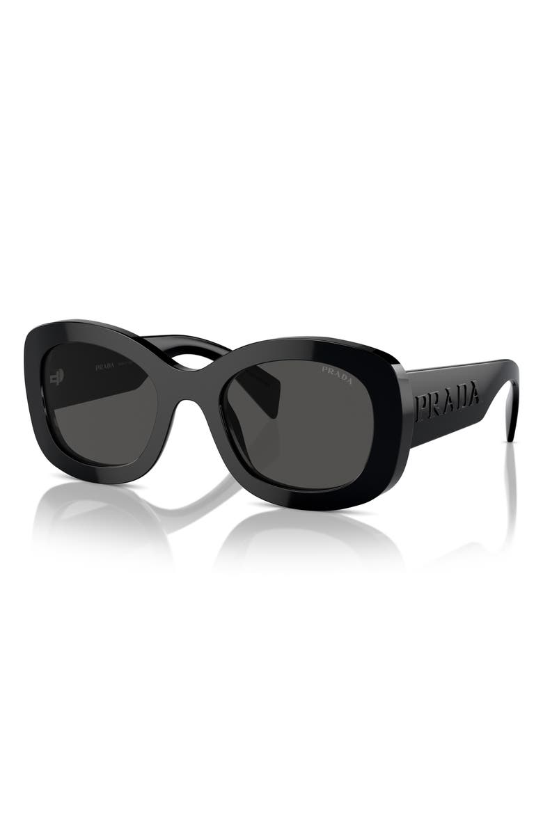 Prada 55mm Oval Sunglasses, Alternate, color, 
