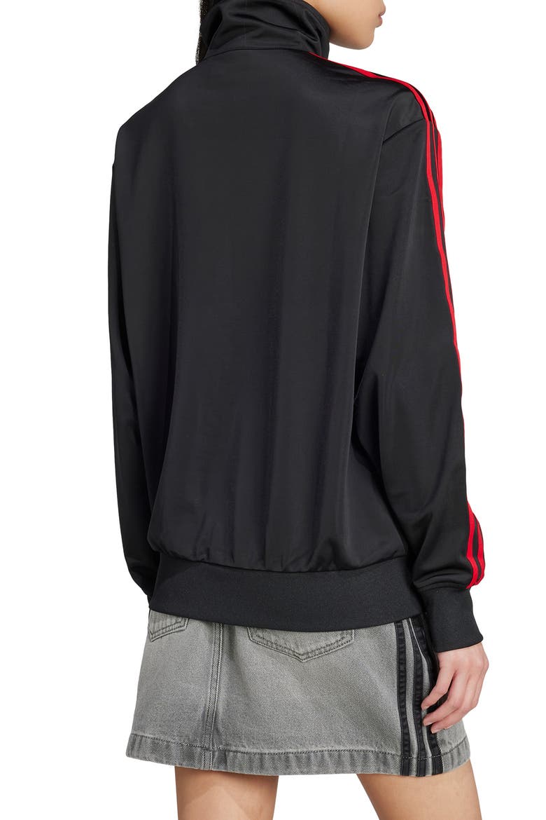 Firebird Recycled Polyester Track Jacket, Alternate, color, BLACK/ BETTER SCARLET