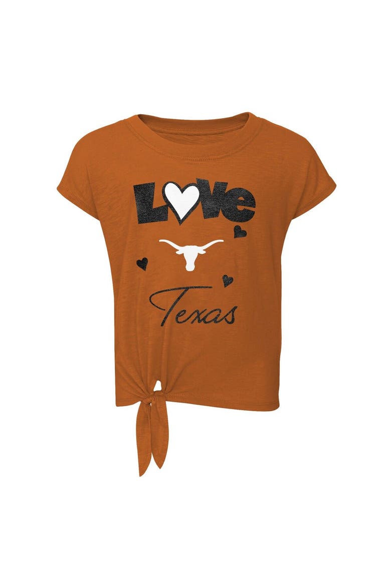 Infant Texas Orange/Black Texas Longhorns Forever Love T-Shirt & Leggings Set, Alternate, color, Burnt Orange