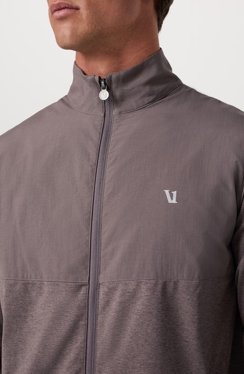 Vuori Sunday Element Track Jacket, Alternate, color, Huckleberry Heather
