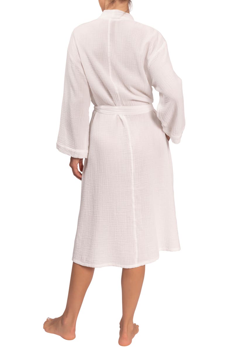 Everyday Ritual Nora Cotton Gauze Robe, Alternate, color, White