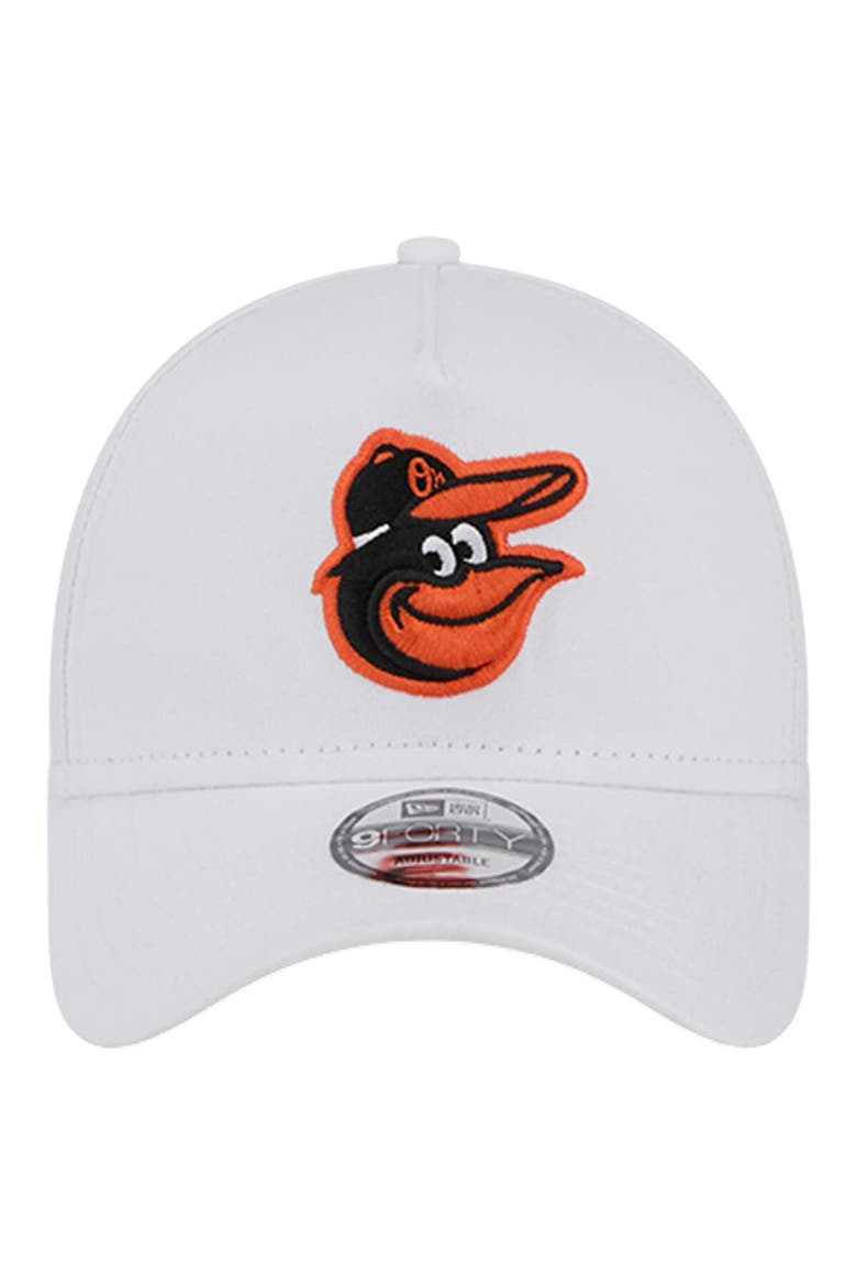 Men's New Era White Baltimore Orioles TC A-Frame 9FORTY Adjustable Hat, Alternate, color, White