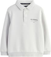 smALLSAINTS by ALLSAINTS Kids' Underground Logo Graphic Polo Sweatshirt