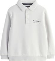 smALLSAINTS by ALLSAINTS Kids' Underground Logo Graphic Polo Sweatshirt