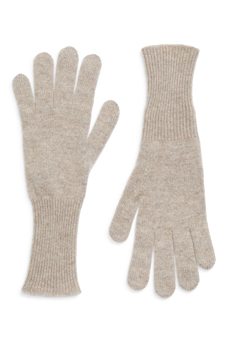 Doris Cashmere Blend Gloves, Main, color, PEBBLE