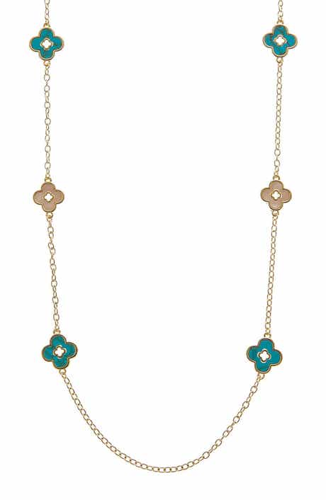 Juvell Clover Station Necklace
