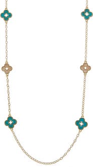 Juvell Clover Station Necklace
