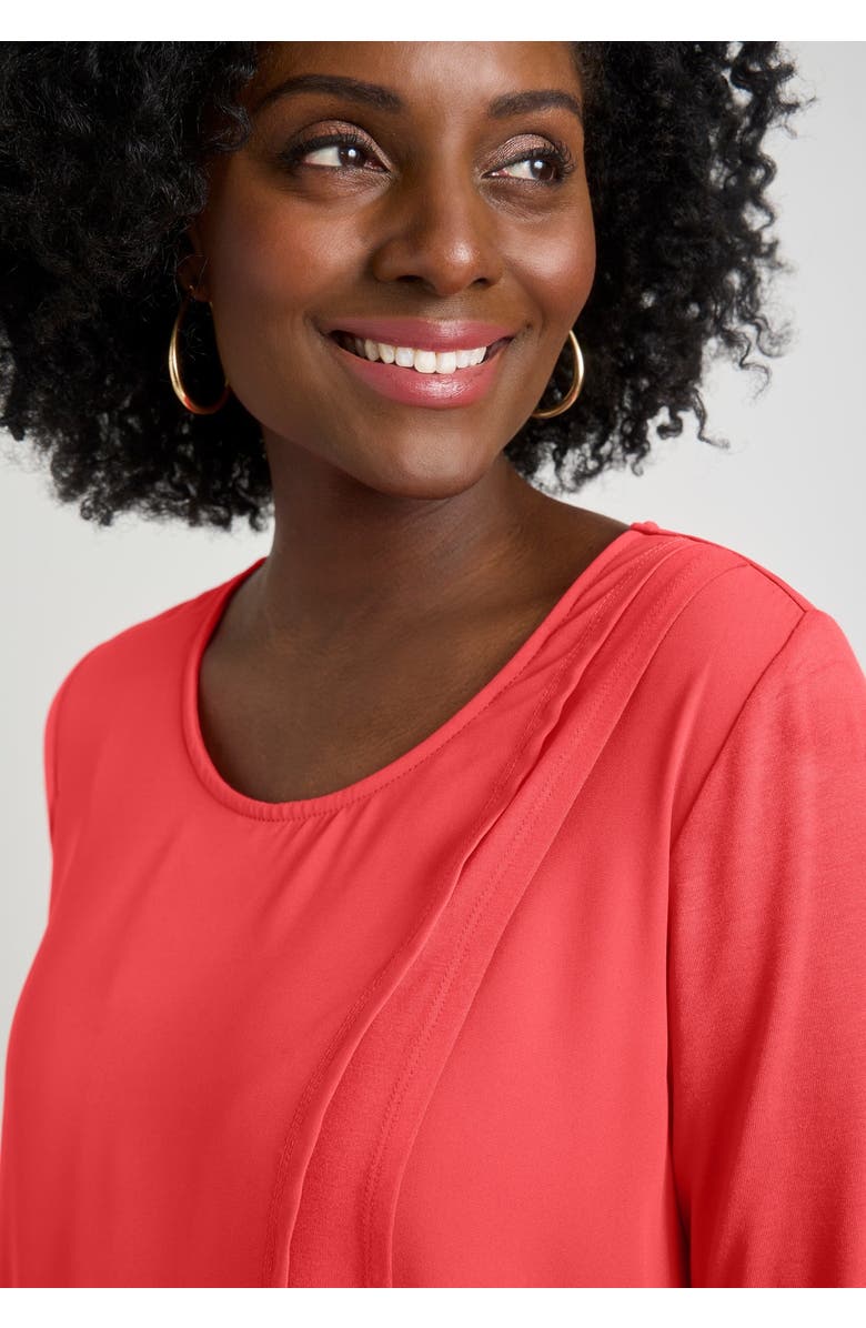 Jessica London Double-Layer High-Low Tunic, Alternate, color, White