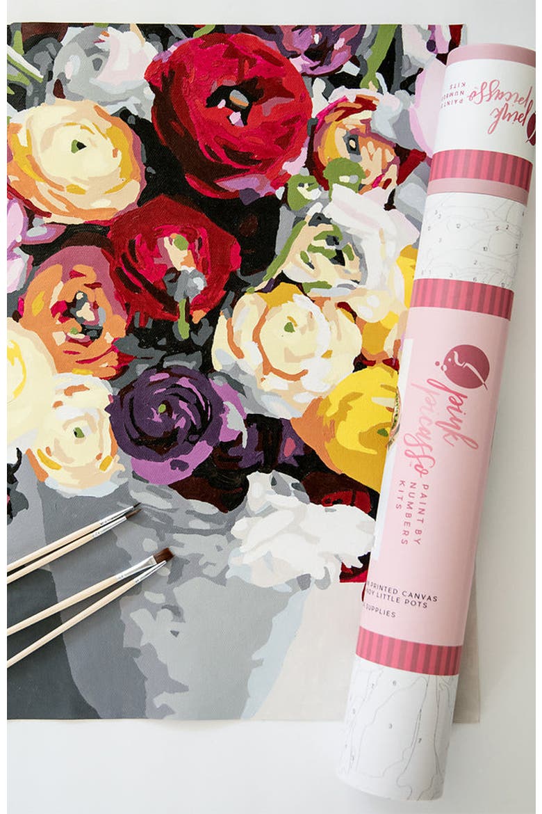 Petals for Me Paint by Numbers Kit, Alternate, color, Red / Yellow / White
