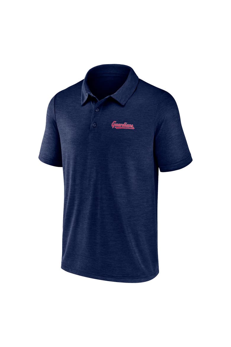 Men's Fanatics Navy Cleveland Guardians Unstoppable Polo, Alternate, color, Navy
