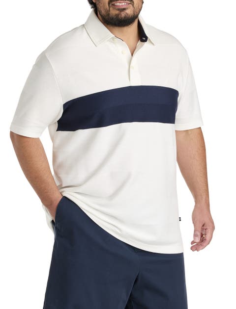 Big 
Tall Chest Striped Polo Shirt