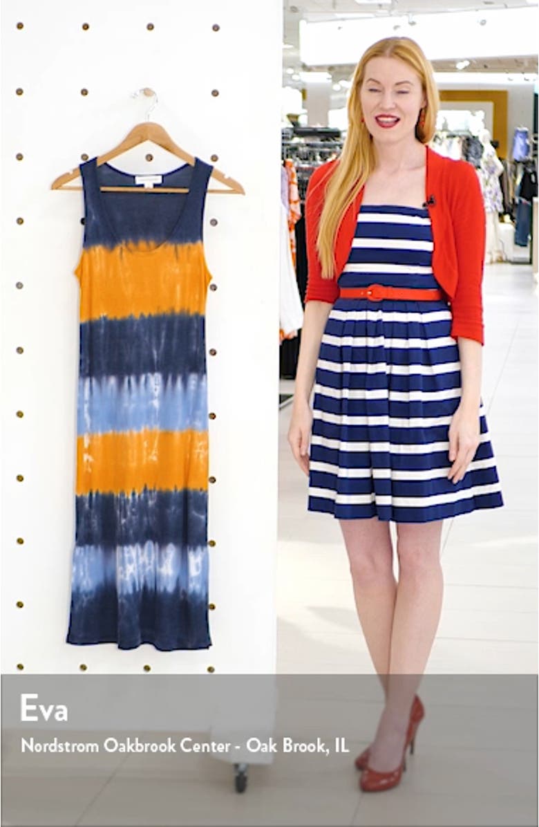 Sleeveless Dip Dye Tank Dress, sales video thumbnail