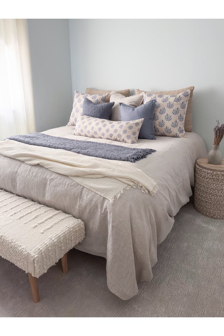 Crinkled Cotton Cuddle Blanket, Alternate, color, Terracotta