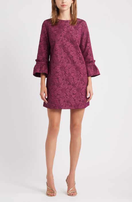 Chelsea28 Floral Jacquard Shift Minidress