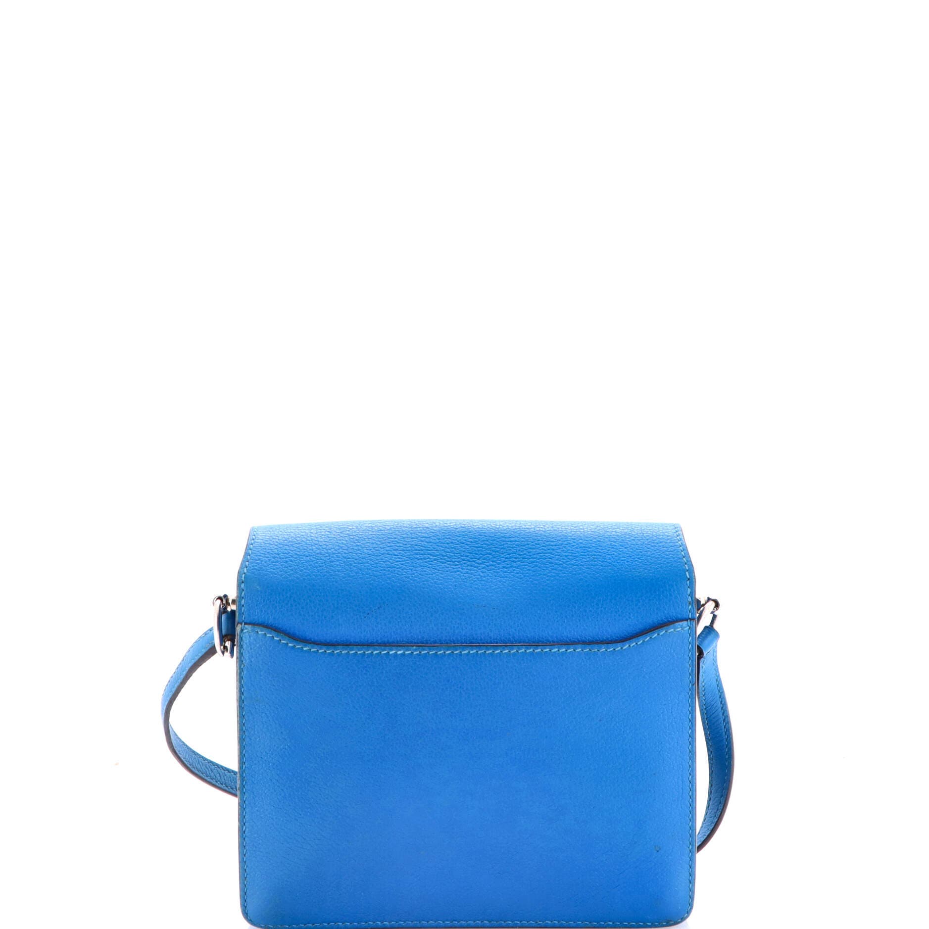Pre-Owned Hermes Roulis Bag Evercolor 18, Alternate, color, Bleu Zanzibar