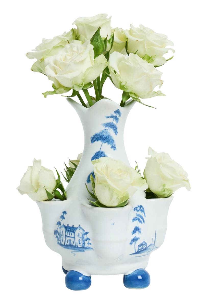Country Estate 6-Inch Tulipiere Vase, Alternate, color, DELFT BLUE