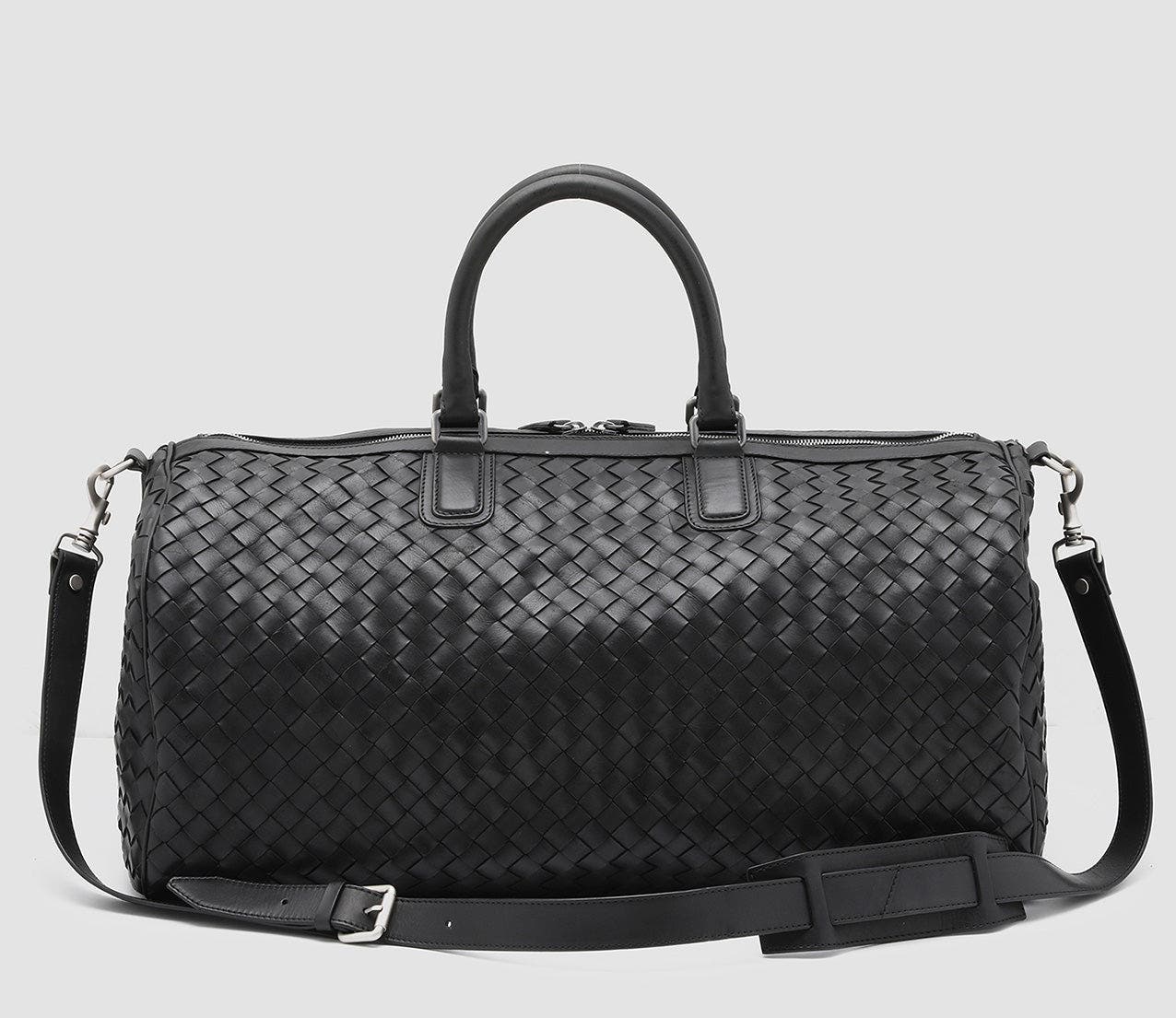 Officine Creative Armor 01 Hand-Woven Tote Bag, Alternate, color, Black