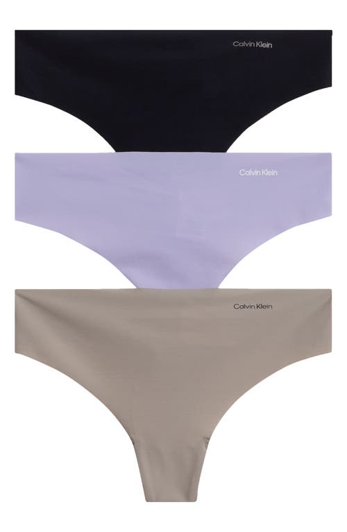 CALVIN KLEIN CALVIN KLEIN INVISIBLES 3-PACK THONGS 