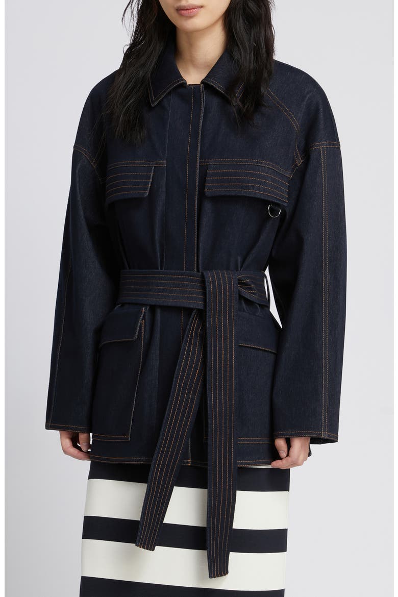 West Belted Jacket, Main, color, MIDNIGHT BLUE
