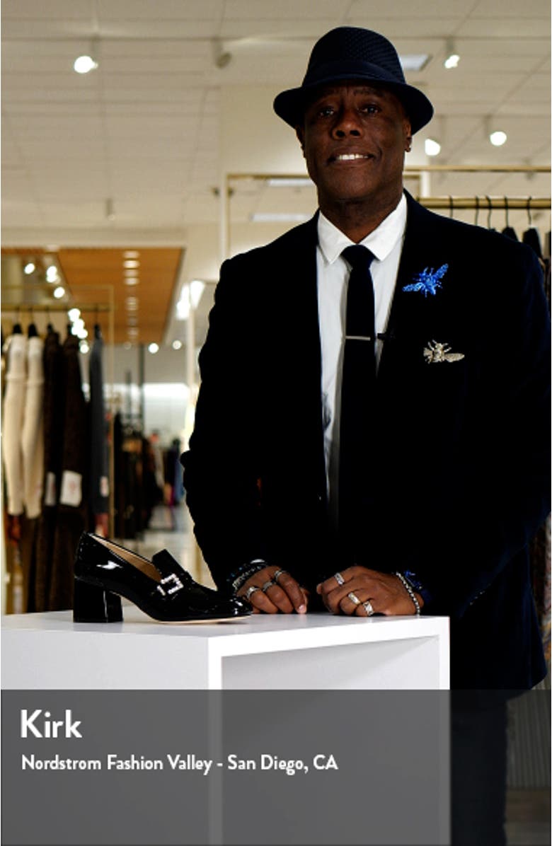 Crystal Geo Buckle Loafer Pump, sales video thumbnail