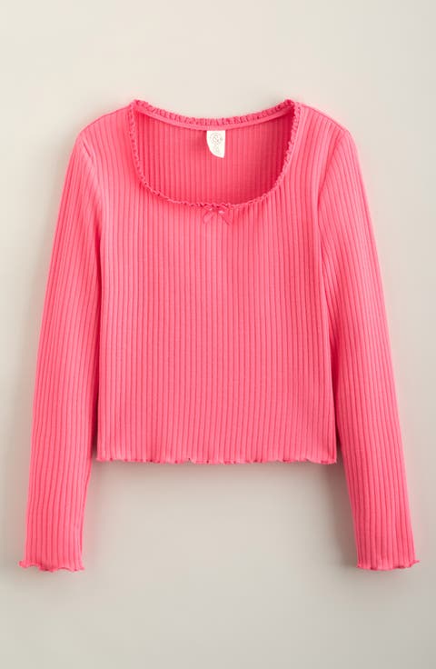 Kids' Ribbed Long Sleeve Tee