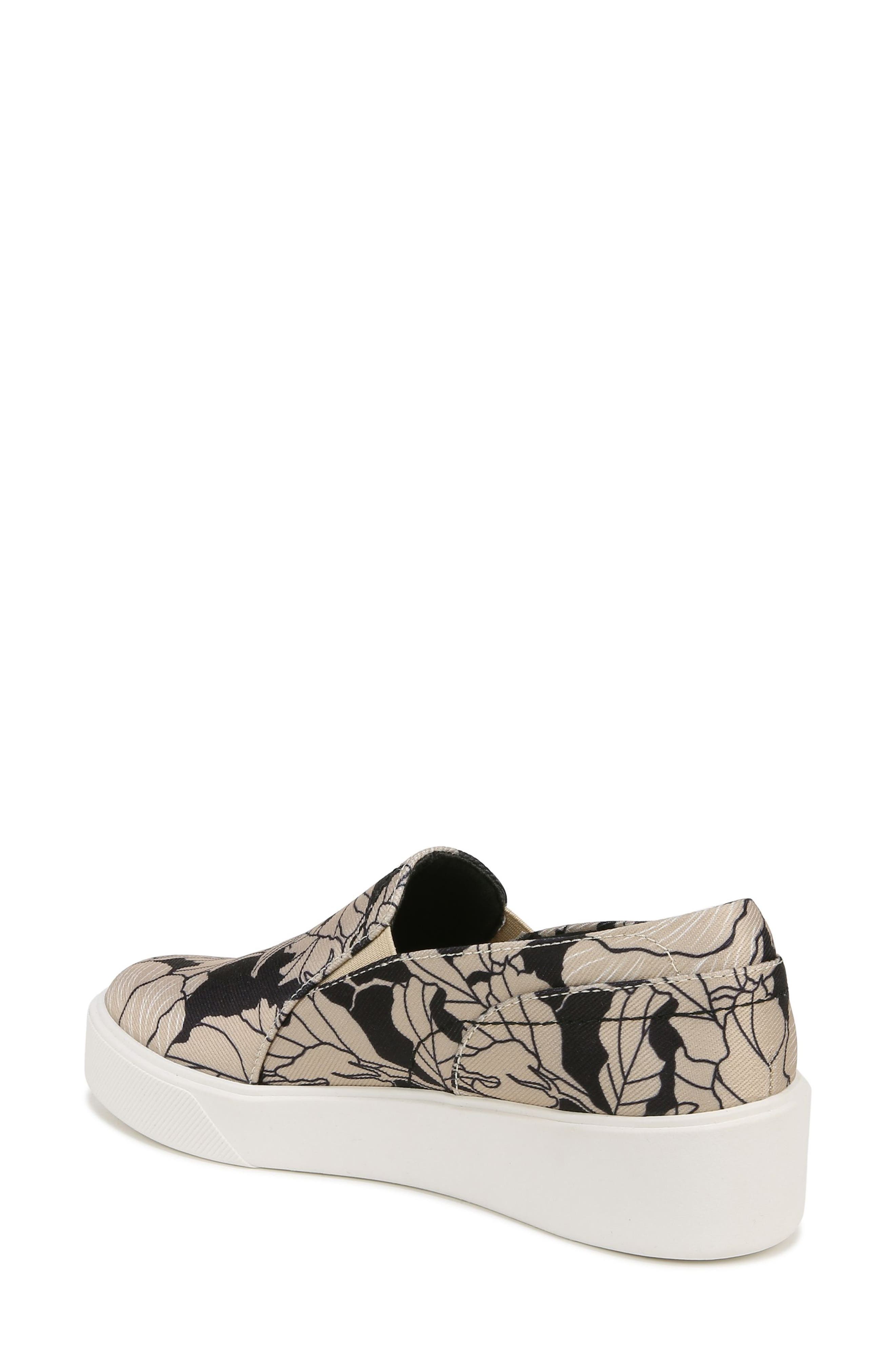 Mirabel Slip-On Platform Sneaker, Alternate, color, BLACK / TAN FLORAL FABRIC