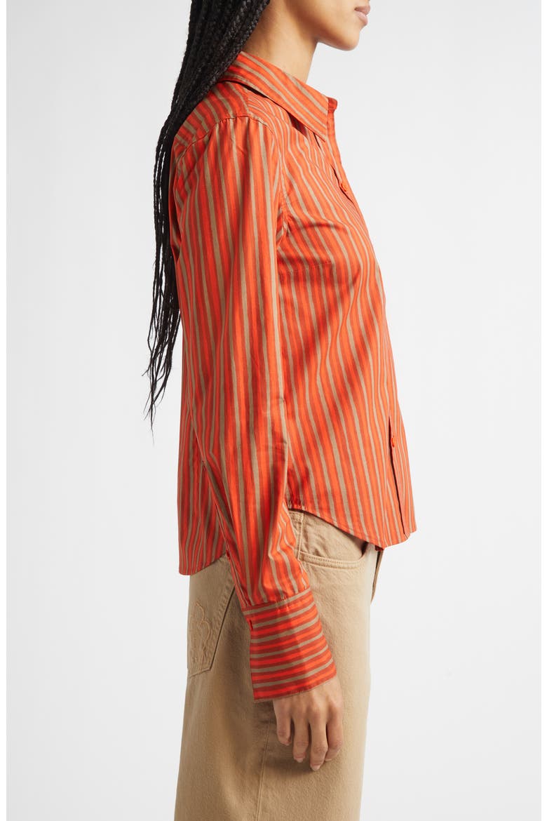 Innota Piccolo Stretch Cotton Shirt, Alternate, color, ORANGE