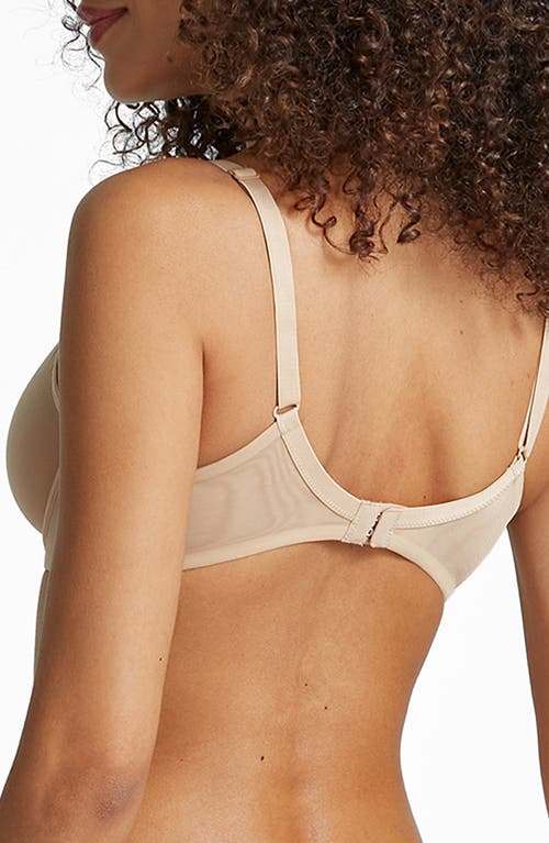 Commando Chic Mesh Full Cup Underwire Bra In Beige