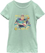 Toy Story 5 Girls' Buzz Smile Emoticon T-Shirt