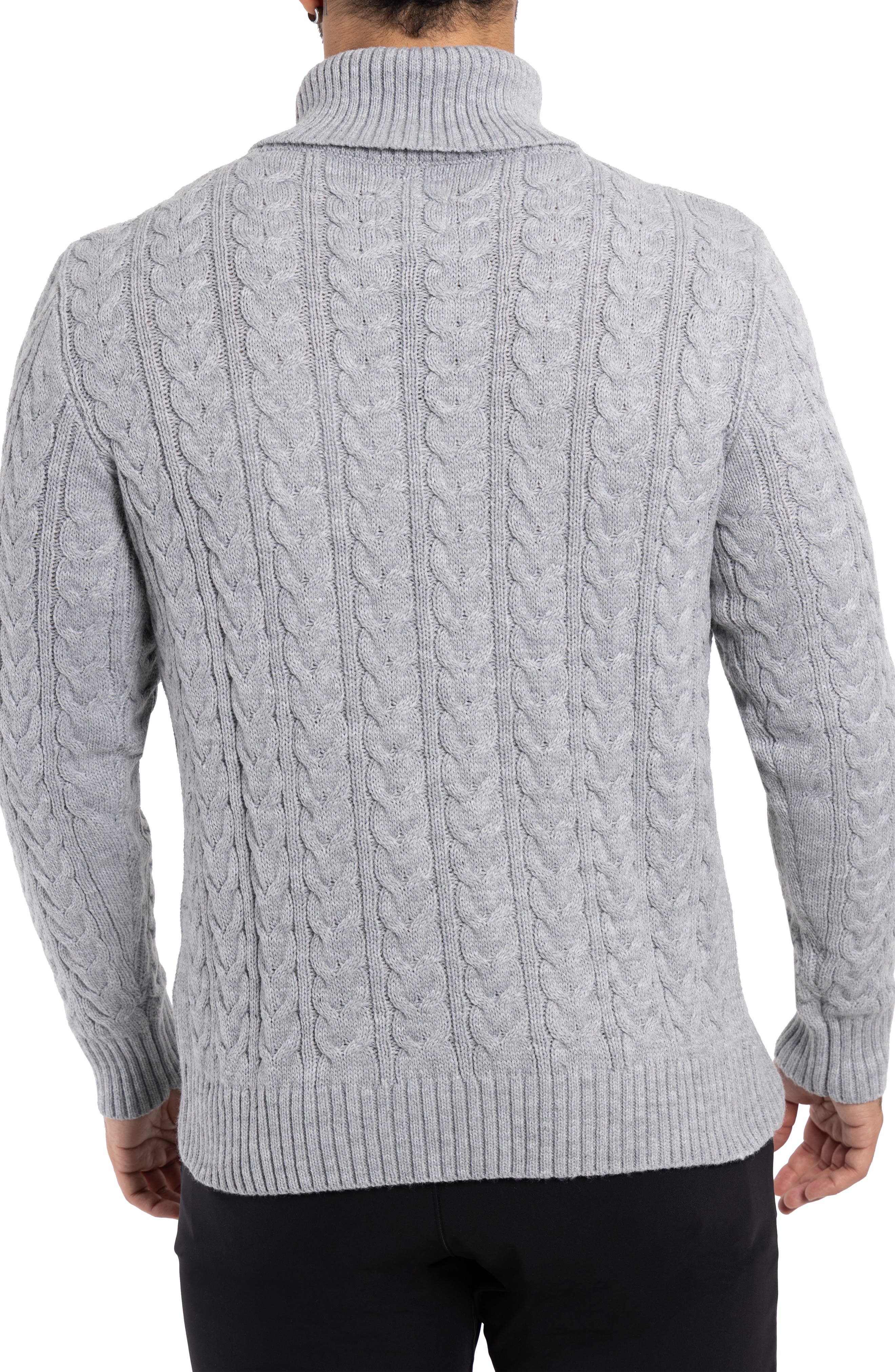 Cable Knit Turtleneck Sweater - image 2