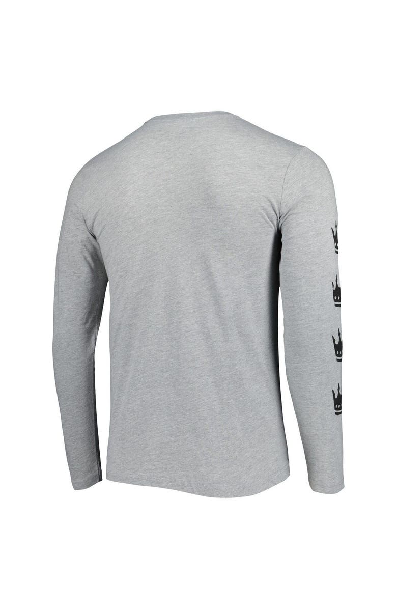 Mitchell & Ness Men's Mitchell & Ness Heathered Gray Charlotte FC Logo Long Sleeve T-Shirt, Alternate, color, Heather Gray