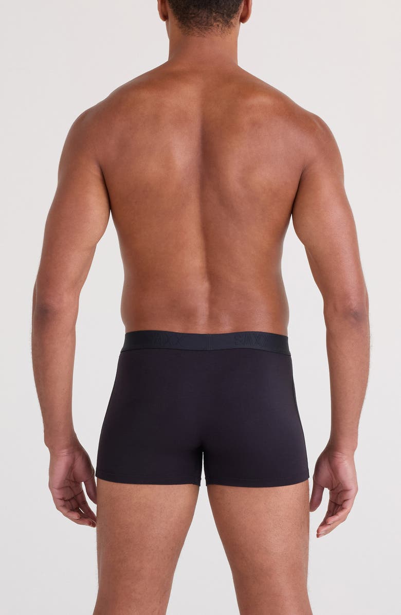 SAXX Assorted 2-Pack Vibe Xtra Soft Comfort Trunks, Alternate, color, Black/ Dark Grey Heather