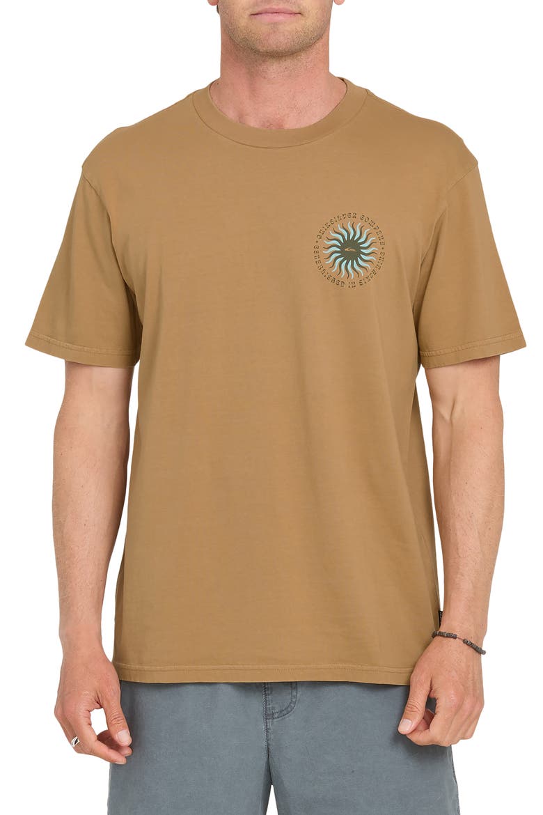 Sunny Day Graphic Cotton T-Shirt, Main, color, TOBACCO
