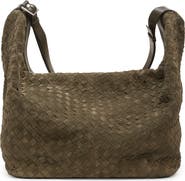 Bottega Veneta Large Intrecciato Suede Passenger Crossbody Bag