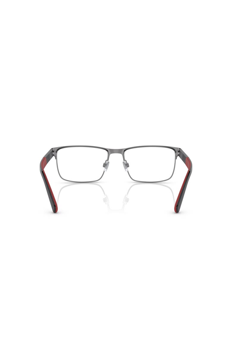 Polo Ralph Lauren 56mm Rectangle optical glasses, Alternate, color, Black