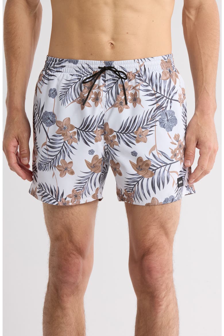 Piranha Recycled Polyester Swim Trunks, Main, color, WHITE