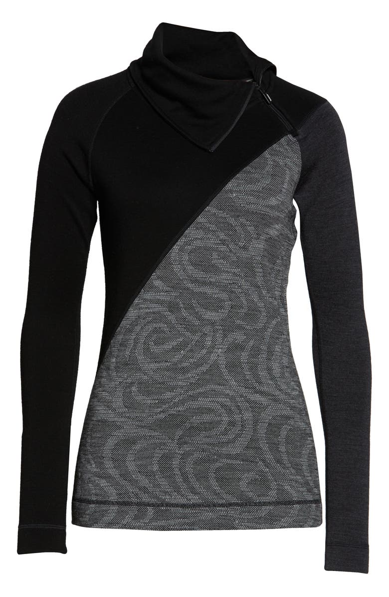 Smartwool Merino 250 Asymmetrical Zip Top, Alternate, color, 