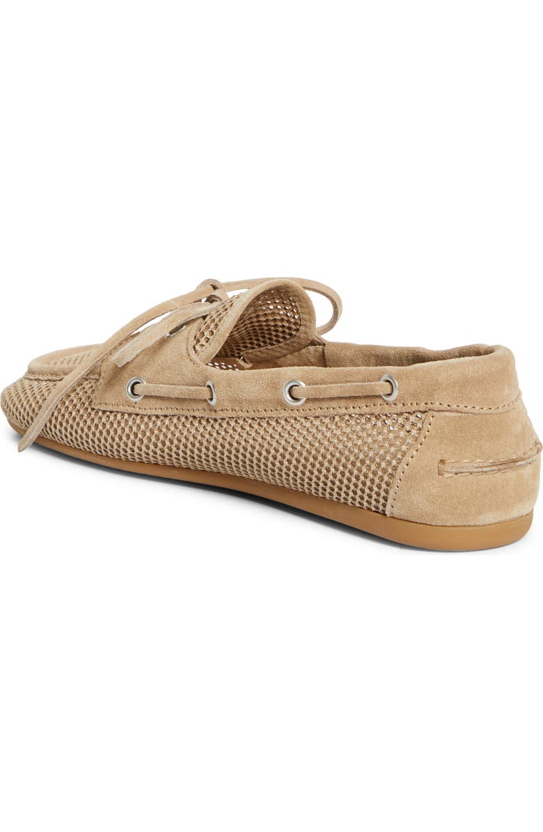 Miu Miu Mesh Boat Shoe, Alternate, color, Deserto