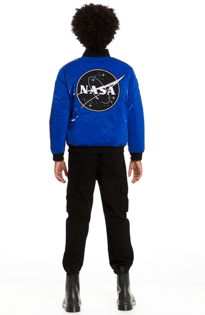 Andy & Evan x SPACEONE Kids' Apollo Reversible Bomber Jacket, Alternate, color,